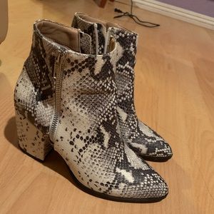 Steve Madden Josephine Snakeskin Booties